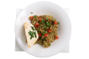 Eggplant caviar is a salad of Romanian cuisine.