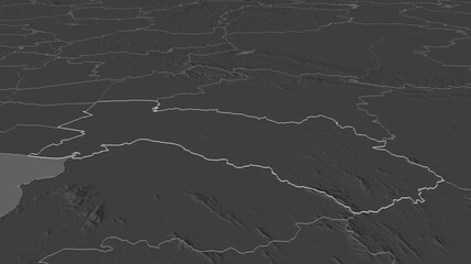 Chachoengsao, Thailand - outlined. Bilevel