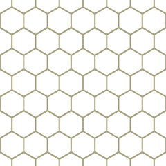 Classic Honeycomb Geometric Vector Repeated Seamless Pattern, in Neutral Beige / Taupe.  Perfect for Weddings, Fabric / Textiles, Decor, Scrapbooking, Wallpaper and Backgrounds - 360813518