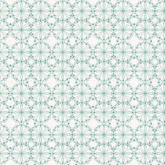 vector seamless pattern with floral snowflakes