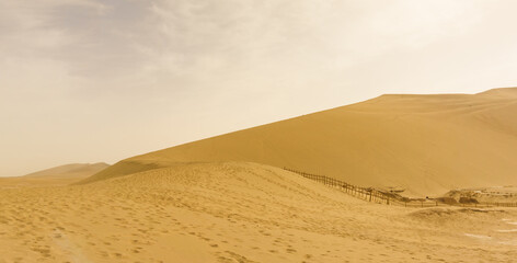 desert and sunset.