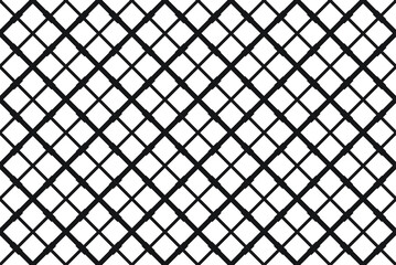 Simple black diagonal lines of varied thicknesses crossing in a repeating diagonal pattern on white, vector illustration