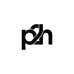 p2h letter original monogram logo design