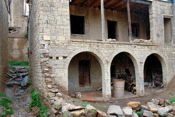Old traditional house. Sogratl village, Dagestan, North Caucasus, Russia.