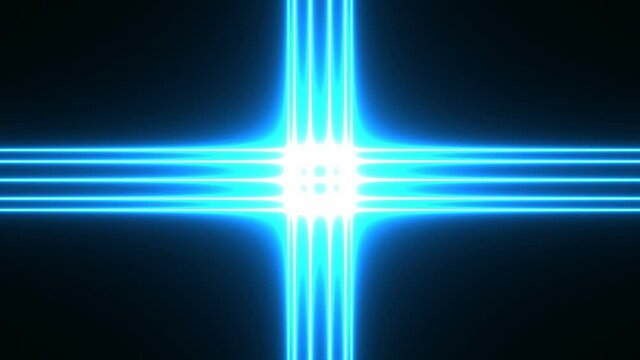 Abstract CGI motion background with moving glowing crossed lines in perfect seamless loop (full HD 1920x1080, 30 fps).