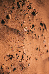 Color landscape,sand sample,texture of earth,background of nature