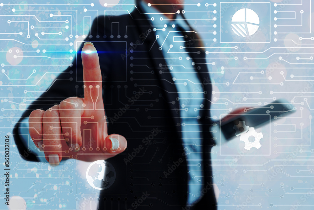 Sticker system administrator control, gear configuration settings tools concept.
