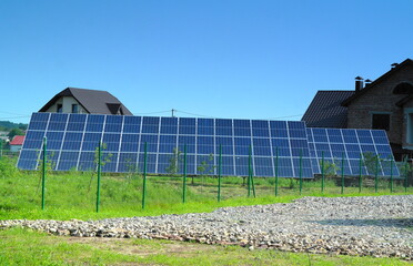 solar panels on a roof