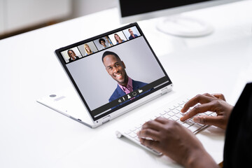 Online Video Conference Interview Call