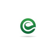 initial e logo design vector, icon, element, template