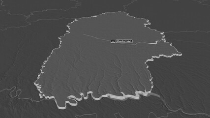 Khmel'nyts'kyy, Ukraine - extruded with capital. Bilevel