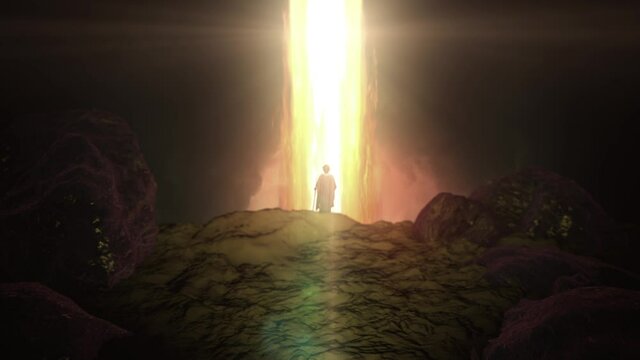 God in the Form of Pillar of Fire and Moses