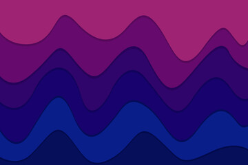 Bright abstract background with liquid shapes. Background with waves. Paper cut background