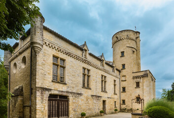 Fototapeta na wymiar South France chateau medieval castle