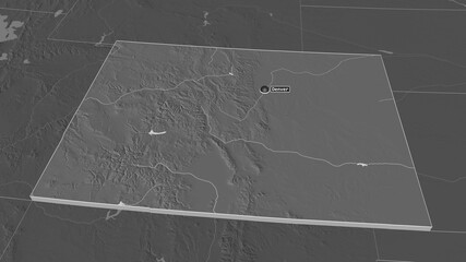 Colorado, United States - extruded with capital. Bilevel