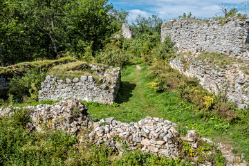 Fototapeta na wymiar Muran castle ruins, Slovakia