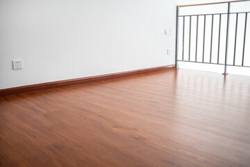 New house duplex attic floor empty mirror