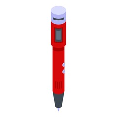 3d pen innovation icon. Isometric of 3d pen innovation vector icon for web design isolated on white background