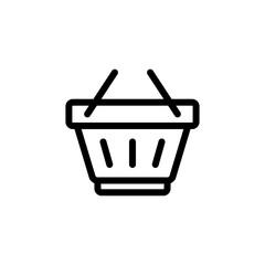 shopping basket icon logo illustration design