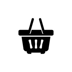 shopping basket icon logo illustration design