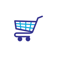 shopping chart icon logo illustration design