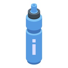 Gym sport water bottle icon. Isometric of gym sport water bottle vector icon for web design isolated on white background