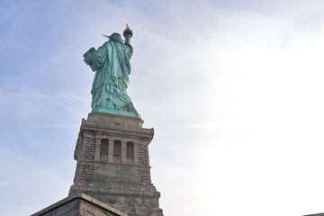 Fototapeta na wymiar Statue of Liberty Back