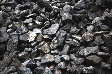 Gray abstract image of stones close-up. Abstraction, background, texture, substrate.