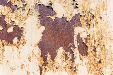 Rusty iron surface. Background. Space for text.