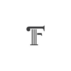 initial f logo design vector, icon, element, template