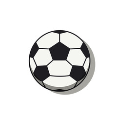 Football simple vector illustration isolated on white background. soccer ball