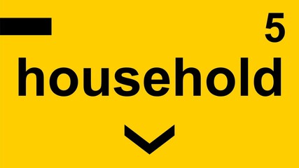 Supermarket and Grocery Store Isle Sticker Sign Household Section 5