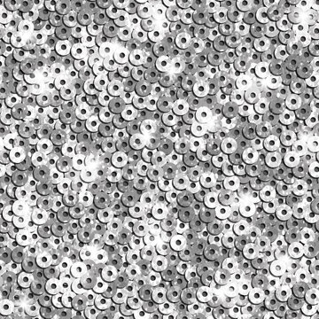 Sparkle seamless pattern with silver sequins