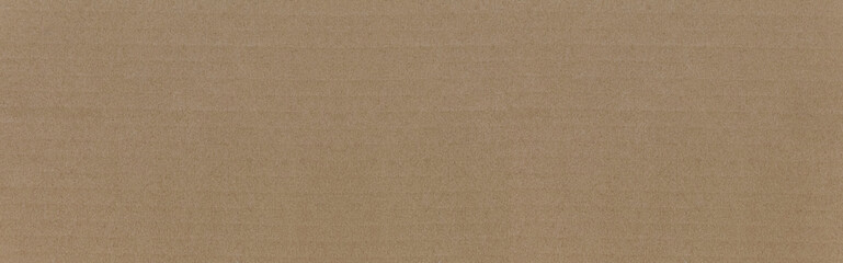 Fototapeta na wymiar Panorama of Cardboard texture top view. Brown paper background closeup. Paper texture brown sheet absrtact background. Light brown wrapping texture