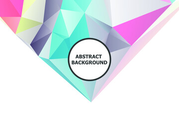 Obraz premium Abstract Color Polygon Background Design, Abstract Geometric Origami Style With Gradient. Presentation,Website, Backdrop, Cover,Banner,Pattern Template