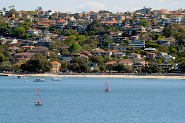 A view of Balmoral Beach in Sydney Harbour