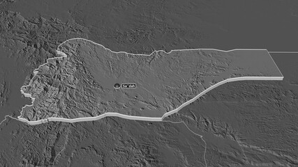 Sadah, Yemen - extruded with capital. Bilevel