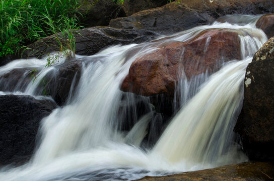 Small waterfall in the forest