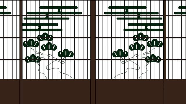 襖閉じ_文様つき