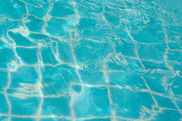Bubbles and wave water in the pool