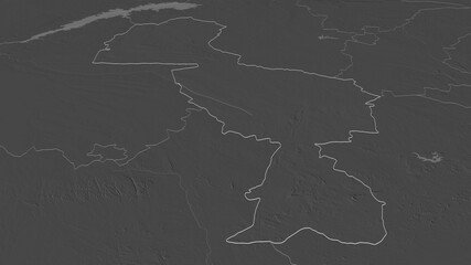 Midlands, Zimbabwe - outlined. Bilevel