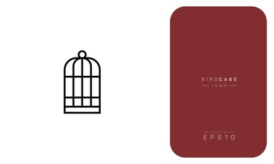 Birds cage icon