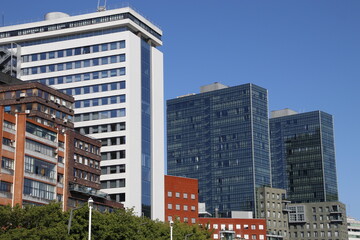 Urbanscape in the metropolitan area of Bilbao