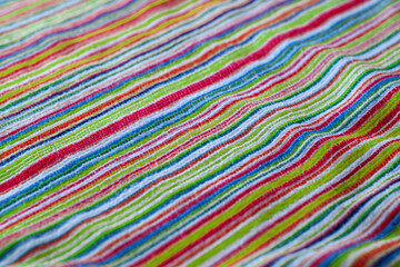 bright striped rainbow design fabric texture