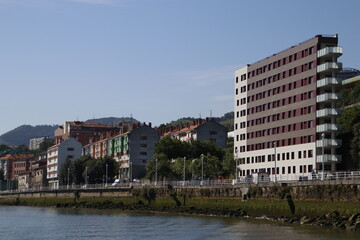 Urbanscape in the metropolitan area of Bilbao