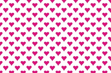 seamless pattern with pink hearts