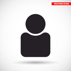 Human  vector icon , lorem ipsum Flat design