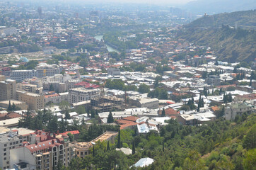 Panorama of Tbilisi. Georgia, Caucasus.