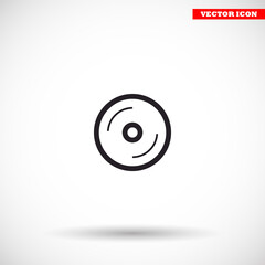 Disk  vector icon , lorem ipsum Flat design