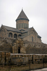 Fototapeta na wymiar Svetitskhoveli Cathedral. Mtskheta town, Mtskheta-Mtianeti Region, Georgia, Caucasus..